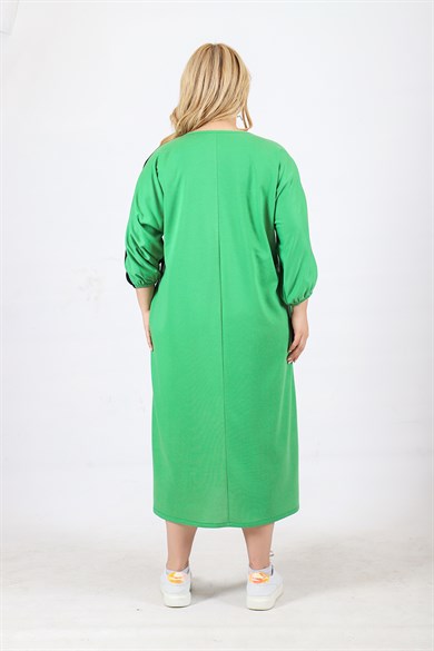 Bedrinxxl, Elbise, Büyük Beden Hypnos Elbise Yeşil